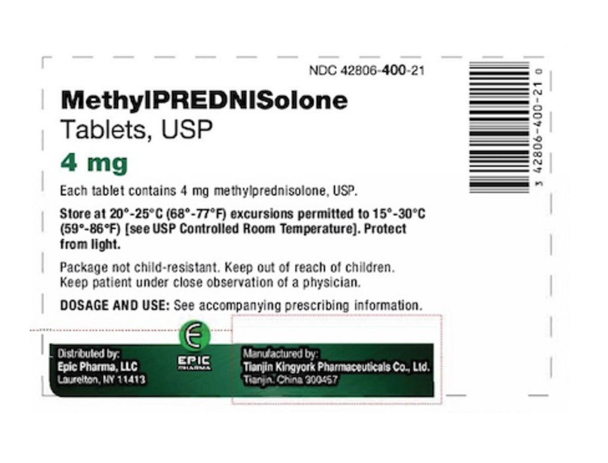 Methylprednisolone 4 mg dose pack